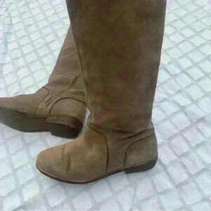 UGG Gracen Tan Suede Riding Boots 1017344